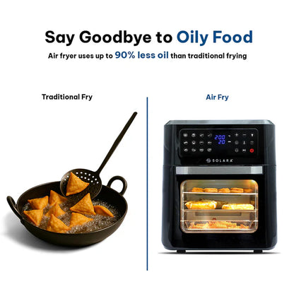 SOLARA Large Digital Air Fryer Oven (12L)