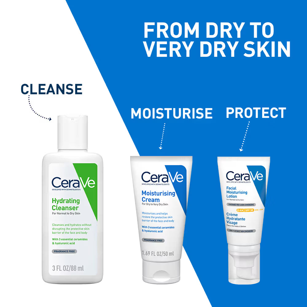Moisturizer Cream For Dry Skin With Ceramides & Hyaluronic Acid